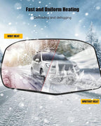 Driver Side Heated Mirror Glass Fit for Honda CR-V CRV 2023-2025 EX EX-L LX Sport Touring Turbo Hybrid-Sport, Left Rear View Mirror Glass, Quickly Defogging to Maintain Clear Visibility