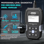 ANCEL BZ700 Mercedes Benz Sprinter Smart OBD2 Scanner, Full System Automotive Car Code Reader with All Reset Services,