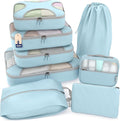 Shacke Packing Cubes for Travel 8 Set - Premium Luggage Organizer Bags - Versatile Travel Organizer for Women and Men - Optim
