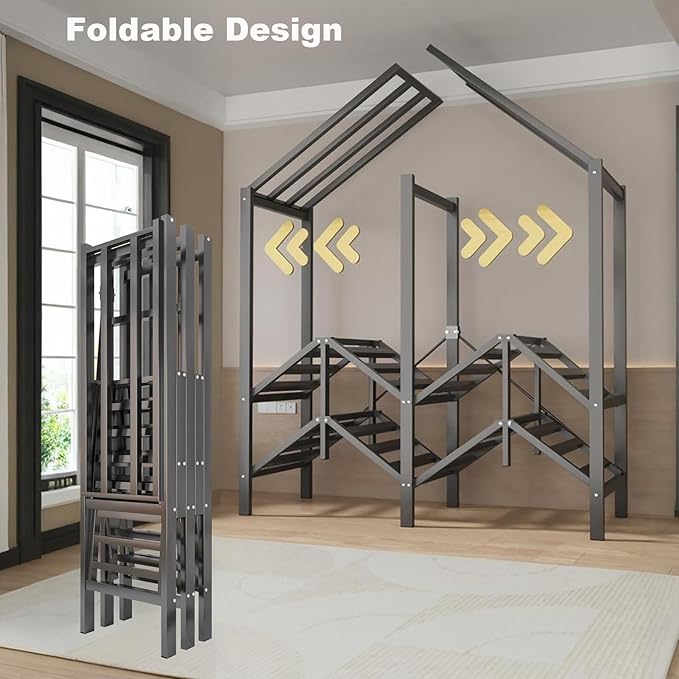 Large Portable Closets for Hanging Clothes | Heavy Duty Clothes Rack with Cover Foldable | Max Load 1000LBS Portable Wardrobe