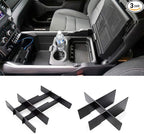 Jaronx Lower Center Console Organizer For 2019-2026 Dodge RAM 1500 and 2019-2026 RAM 2500/3500,Front Center Divider+ Rear Lower Divider (NOT for Classic, Longhorn, Limited, TRX)