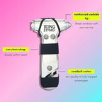 BLINGSTING Car Emergency Escape Hammer, Seatbelt Cutter, Window Breaker Tool, Interior Visor Strap, New Driver Vehicle Safety