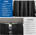 XCBYT Car Privacy Curtains - Van Curtians with Stainless Steel Adjustable Length Crossbar Car Window Shades for Van SUV Truck for Travel Nap Camping