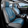 Coverado Seat Covers, Car Seat Covers Front Seats, Leather Seat Covers for Cars, Car Seat Protector Waterproof, Gray Car Seat
