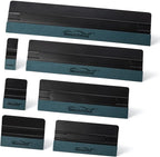 NEWISHTOOL 7 In 1 Vinyl Squeegee Tool, Different Sizes Plastic Scraper Cards with Micro Fiber Suede Felt Edge Felt Squeegee Set for Wallpaper Smoothing, Car Wrapping, Window Tinting and PPF Installing