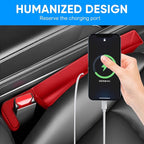 2PCS Car Seat Gap Filler Organizer, Car Seat Organizer, Multifunctional Seat Gap Storage Box for Phone Key, Fill The Gap & Stop Things from Dropping, Universal for Most Vehicles (Red)