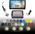 LCD Parking Sensor Kit - Displays Data on Original Screen, Easy Rear Installation, Compatible with All Camera Formats (AHD, C