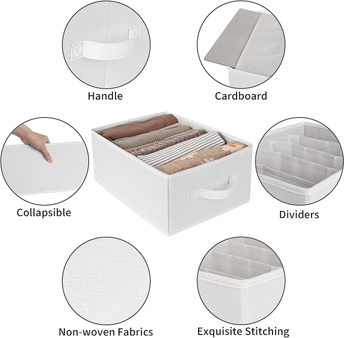 GRANNY SAYS Wardrobe Clothes Organizer, Drawer Organizers for Clothing, Closet Organizers and Storage, Organizer for Drawer, 