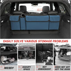 BELOMI Car Trunk Organizer, Auto Waterproof Sturdy Backseat Hanging Large Storage Collapsible Cargo Bag with Anti-Slip