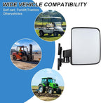 2PCS Universal Tractor Magnetic Rearview Mirrors, High-Definition Glass Mirror with Rubber Coating, Powerful Magnetic Base, Suitable for Tractors, Forklifts, Trucks, and Various Other Vehicles