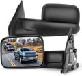 SCITOO Towing Mirrors fit for Dodge for Ram Exterior Accessories Mirrors fit 02-08 for Ram 1500 03-09 for Dodge for Ram 2500 3500 Blind spot mirror Telescoping Features (02-08 power heated mirrors)