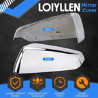 Driver Side Mirror Cover Replacement for Chevrolet Equinox 2018 2019 2020 2021 2022 2023, for GMC Terrain 2018-2023 - Left Side Mirror Covers, Rear View Mirror Cap Accessories Chrome