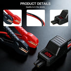 MEGAWISE Smart Jump Starter Cable | Heavy-Duty Battery Booster Clamp with Safety Protection & LED Indicator | Compatible