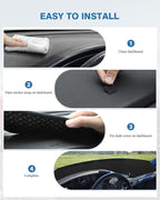 FIILINES Dash Cover Fit for Ford F150 F250 F350 1992 1993 1994 1995 1996 Dashboard Cover for F150 F250 F350 Accessories Mesh 