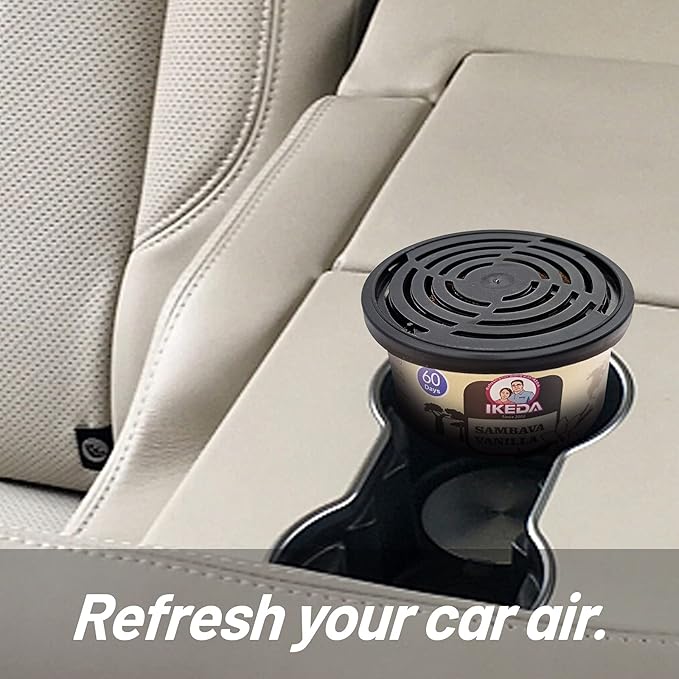 Car Air Freshener: Sambave Vanilla Scent | Car Scents | Odor Eliminator Essential | Long-Lasting | Strong Fragrance | For Hom