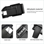 Xaido Center Console Organizer Tray Compatible with 2018-2024 Toyota Camry XLE XSE & 2020-2024 Camry LE SE with Dual USB Ports, Armrest Box Storage Tray Interior Accessories (Not for 2025)