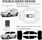 KMF 8pcs Thicken Sun Shades for Nissan Rogue(Not Sport) 2014-2020 Accessories, Full Car Window Covers Sunshade for Windshield Side Rear, UV Block and Privacy Blackout for Car Camping Outdoor