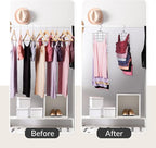 ZEDODIER 4 Pack Tank Top Hanger Space Saving, Bra Hangers for Closet Organizer, Hanging Bra Organizer Tank Tops Holder with 3