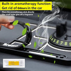 MMAK Anti-Slip Car Dashboard Mat with Phone Holder & Aromatherapy - Universal Non Slip Sticky Rubber Pad with 2 Aroma Sticks 