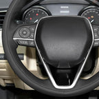 MEWANT Hand Sewn 3D Style Steering Wheel Cover for Toyota Camry 2018-2019/Toyota Avalon 2019/Toyota Corolla 2019-2020/Toyota RAV4 2019 Steering Wheel Accessories