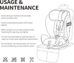 Car Seat Protector Leather Waterproof Child Safety Seat Protector Cover with Thick Pad and 2 Large Pockets Durable Kick Mat f