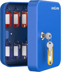 Uniclife 20 Keys Key Lock Box, Wall Mount Key Box, Lock Box for Keys, Key Lockbox with Tags, Key Cabinet, Key Holder Storage 