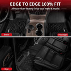 LASFIT Floor Mats for Jeep Grand Cherokee 2016-2021 5-Seat, for Dodge Durango 2016-2026 5-Seat (Not for 6-Seat), All Weather TPE Custom Fit Trunk Liners Car Floor Mats Black