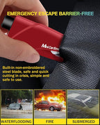 YONGMING Emergency Seatbelt Cutter, 3 in 1 Window Breaker Glass Breaker, Car Escape Tool Keychain with Tungsten Steel Safty H