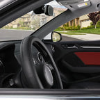 SEG Direct Black Car Steering Wheel Cover Small Size 14-14.25 inch (35.5-36 cm), for Prius Civic Model 3 Model Y Camaro, Brea