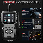 V519 OBD2 Diagnostic Scanner Tool - Vechicle Check Engine Light Code Reader with Battery Voltage Tester, I/M Readiness, Reset,