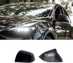 Compatible with Tesla Model Y Side Mirror Cover Replacement 2021 2022 2023 2024, Left Driver Side Rearview Mirror Cover Cap for Model Y Accessories(Black)
