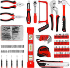 DEKOPRO Tool Set:228 Piece Home Tool Kit, Household Basic Repair Tool Set Comes with Plastic Storage Case, Socket Wrench Set 