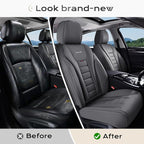 Coverado Car Seat Covers, Front Covers for Cars, Car Seat Cover Front Seats, Automotive Seat Cover, Waterproof, Leather Car S