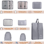 Packing Cubes for Travel - 8 Set Luggage Organizer Bags for Family, Mesh Breathable Travel Packing Cubes for Suitcases Durabl
