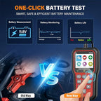 BluSon YM319 OBD2 Scanner Diagnostic Tool with Battery Tester, Check Engine Fault Code Reader with Live Data, Cloud Printing,