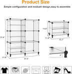 AWTATOS Closet Organizer 6 Cube Storage Shelves Portable Closet Clothes Organizers and Storage Stackable Cubby Shelving for C