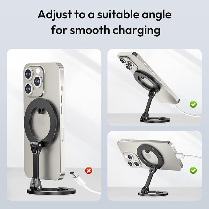 Itramax Magnetic Golf Cart Phone Holder for iPhone 17 Air,Alloy Golf Cart Phone Mount,Dual Sided Magnetic Ring Stand for iPhone 16 Pro Max Plus 15 14 13 12 Mini,Mag/Safe Case,EZGO,Club Car,Yamaha,Icon