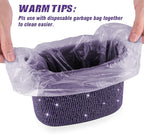 eing 2 x Car Garbage Bags Hanging Trash Bags for Rear Gear Lever Center Console 100% Waterproof Purple