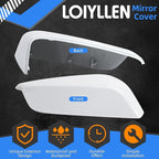 Passenger Side Mirror Cover Replacement for Chevrolet Chevy Malibu 2016 2017 2018 2019 2020 2021 2022 2023 2024 2025 - Right Side Mirror Covers, Rear View Mirrors Cap Accessories White