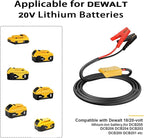 Jumper Cables with Adapter for Dewalt 20V Battery, 4.9FT 8AWG Portable Battery Dewalt Jumper Starter Automotive Booster
