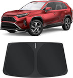 TINGLU Sun Shade for Toyota RAV4 RAV-4 2019-2025 2026 Accessories Windshield Sun Shade Window Shade UV Rays Protection Sun Visor Cover with Steering Wheel Sunshade Storage Bag