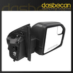 Dasbecan Right Passenger Side Door Mirror Compatible with Ford F150 2015-2020 with Blind Spot Glass Without Puddle Light Without Turn Signal Light Replace# FL3Z17682AK (3Pins) Black