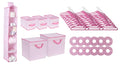Delta Children Nursery Storage 48 Piece Set - Easy Storage/Organization Solution - Keeps Bedroom, Nursery & Closet Clean, Bar