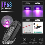 Honalia LED Rock Lights for UTV 4 Pods, Underglow Kit Cars with APP Control Music Mode 60 LEDs, Under Glow Light Car RZR UTV Golf Cart Wheeler Automotive Exterior ATV Accessories