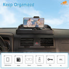 Aunginsy Center Console Dash Storage Tray Compatible with Hummer H3 2005-2009, Car Dashboard Multi-Functional Phone Holder Storage Box Dash Organizer Tray Insert with Mobile Phone Mount Accessories