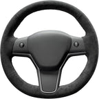 MEWANT Hand Stitched Steering Wheel Cover for Tesla Model 3 2017-2023 / Model Y 2020-2023 Accessories