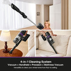 EurekaCordless Vacuum - 50 Min Runtime for Large Homes, 5.5 lbs Lightweight, Ideal for Pet Hair & Allergies on Hardwood & Car