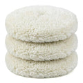 Fasmov 3 Pack Wool Polishing Pad, 7 inch Wool Buffing Pad for Compound Cutting & Polishing, Buffing Pad Kit for Car, Boats, Trucks and RVs Polishing