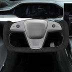 MEWANT Hand Stitched Tesla Model S Yoke Steering Wheel Cover Wrap for Tesla Model S 2021-2023 / Model X 2021-2023 Tesla Yoke Steering Wheel Accessories