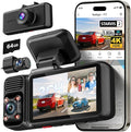 REDTIGER F17 4K 3 Channel Dash Cam, STARVIS 2 IMX675 HDR, 2160P+1080P+1080P Front Inside and Rear Triple Car Camera with 64GB